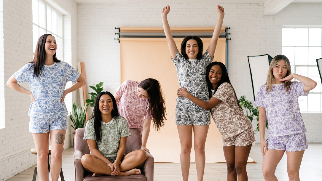Group shoot - All Frenchie Toile Sets